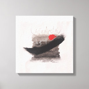 Astagfirullah-minimalistisk wabi sabi kalligrafi canvastryck