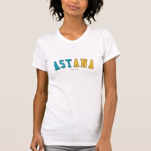 Astana i färger för Kasakhstan medborgareflagga Tee Shirt