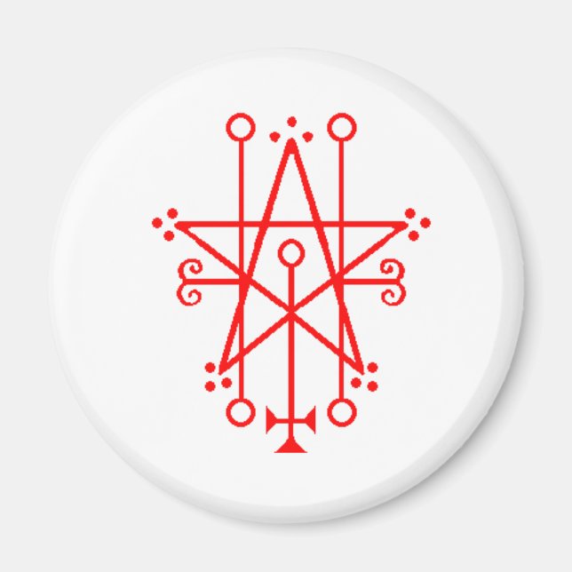 Astaroth Demon Sigil Gothic magnet (Framsidan)