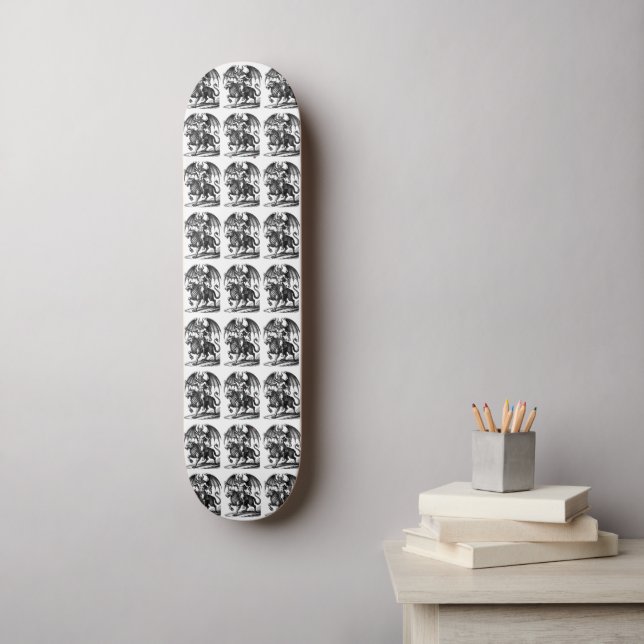 Astaroths tysta dominans mini skateboard bräda 18,5 cm (Väggkonst)