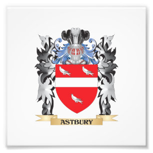 Astbury vapensköld - familjvapensköld fototryck
