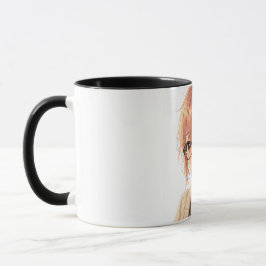 Aster™ Cute Aesthetic Girl Coffee Mug Cozy Vibes Mugg