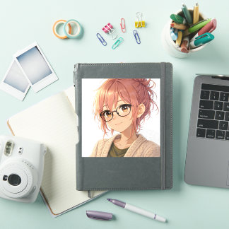 Aster™ Cute Aesthetic Girl Custom-Cut Vinyl Sticke Klistermärken