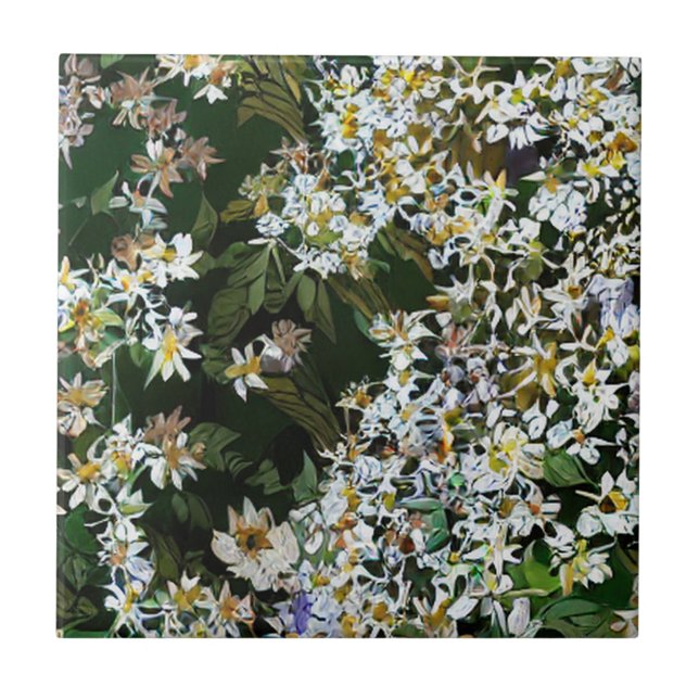 ASTER FLOWERS KAKELPLATTA (Framsidan)