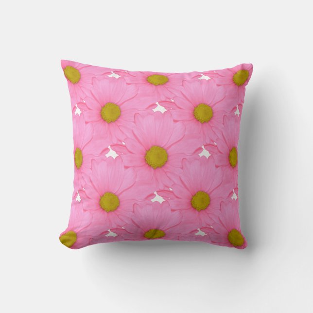 Aster Flowers Pillow Rosa Kudde (Framsida)