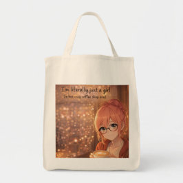 Aster™ I'm Just a Girl Reusable Grocery Bag Tygkasse