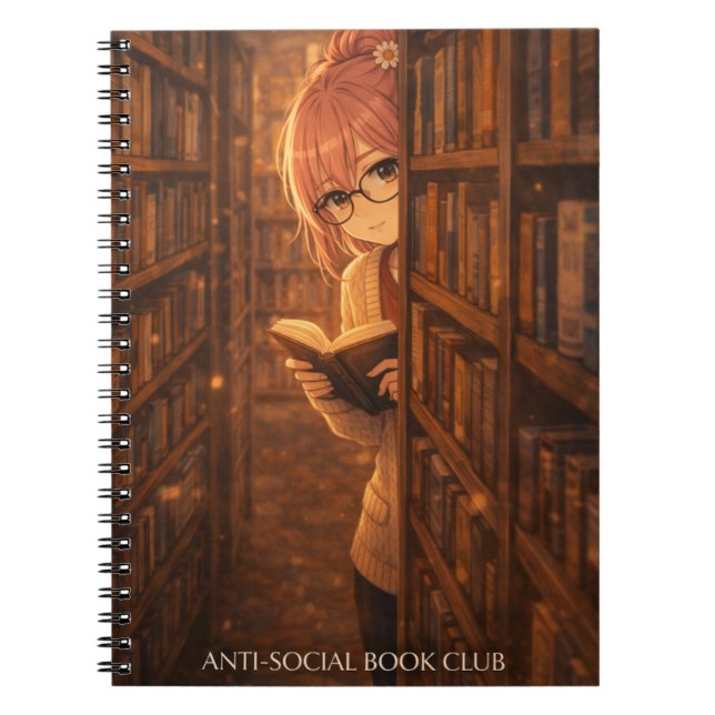 Aster™ In My Reading Era Spiral Notebook Cute  Anteckningsbok (Framsidan)