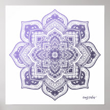 Aster Mandala Finkonsttryck
