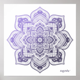 Aster Mandala Finkonsttryck Poster