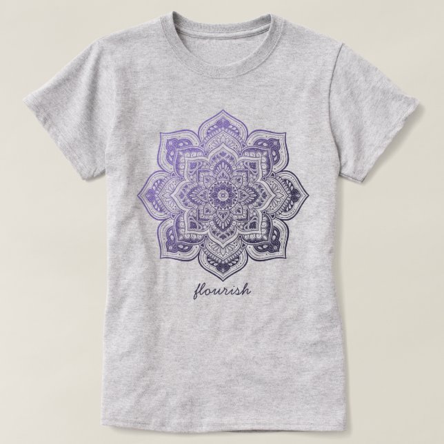 Aster Mandala Personalized T-Shirt (Design framsida)