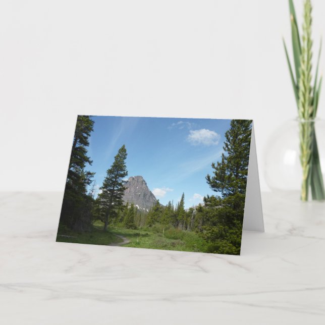 Aster Park Trail vid Glacier nationalpark Kort (Framsida)