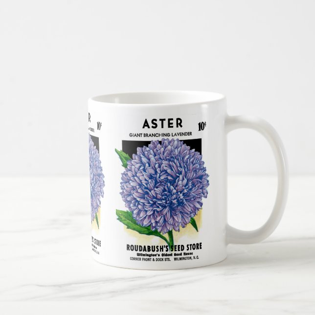 Aster Vintage Seed Packet Kaffemugg (Höger)