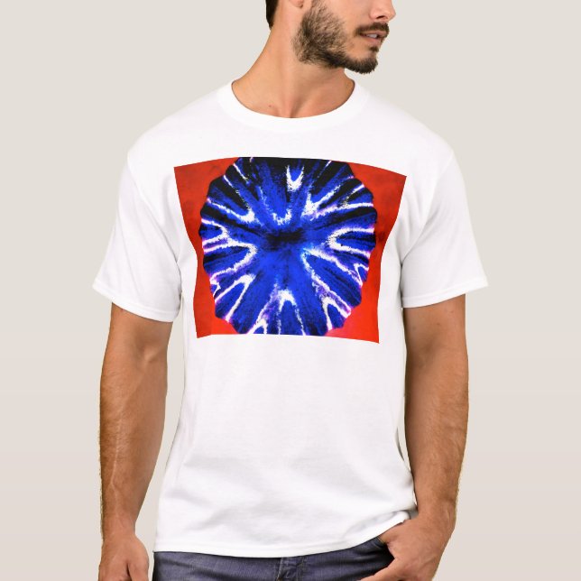 Asterblommakonst T-shirt (Framsida)