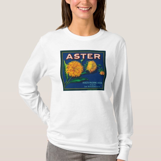 Asteren brännmärker den citrusa lådaetiketten t shirt (Framsida)