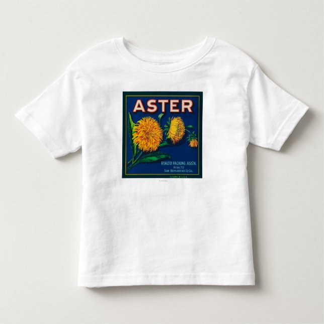 Asteren brännmärker den citrusa lådaetiketten t-shirt (Framsida)