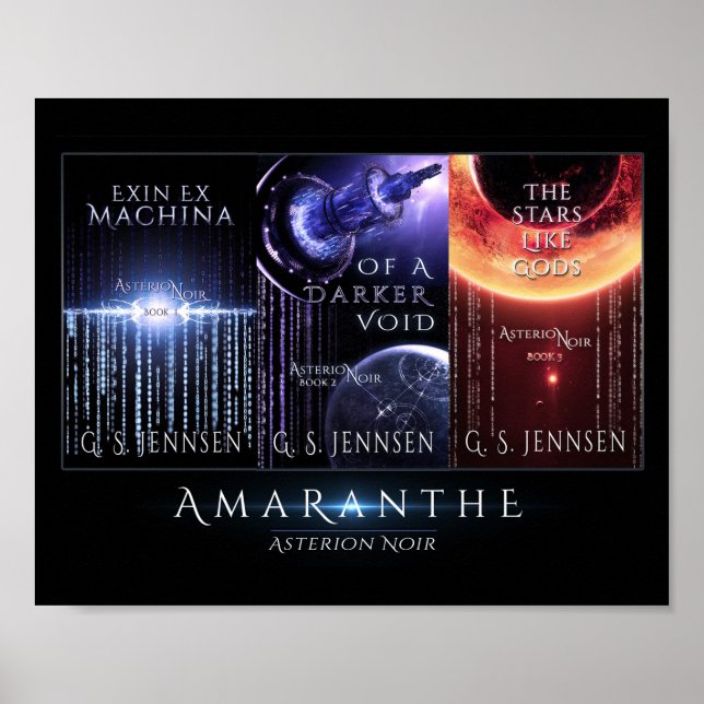 Asterion Noir Omslagscollage (10x8) Poster (Framsidan)
