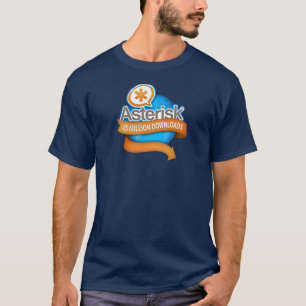 Asterisk 25 miljoner hämtningsbara filer t shirt