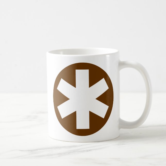 Asterisk - Brown Kaffemugg (Höger)
