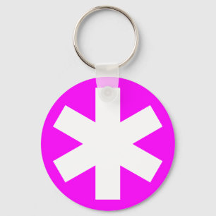 Asterisk - Magenta Nyckelring
