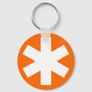 Asterisk - Orange Nyckelring