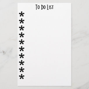 Asterisks to Do List-mall
