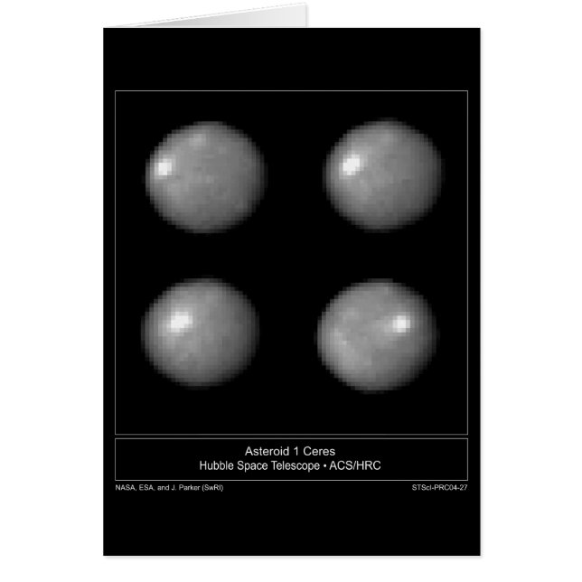 Asteroid-1-Ceres-2004-27a Hälsningskort (Framsidan)