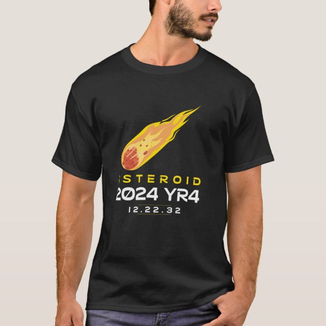 Asteroid 2024 YR4 december 2032 T Shirt (Framsida)