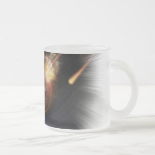 Asteroid Apokalypse Fractal Art Spacescape Frostad Glasmugg