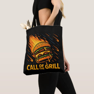 Asteroid Burger-anrop till grillen Tygkasse