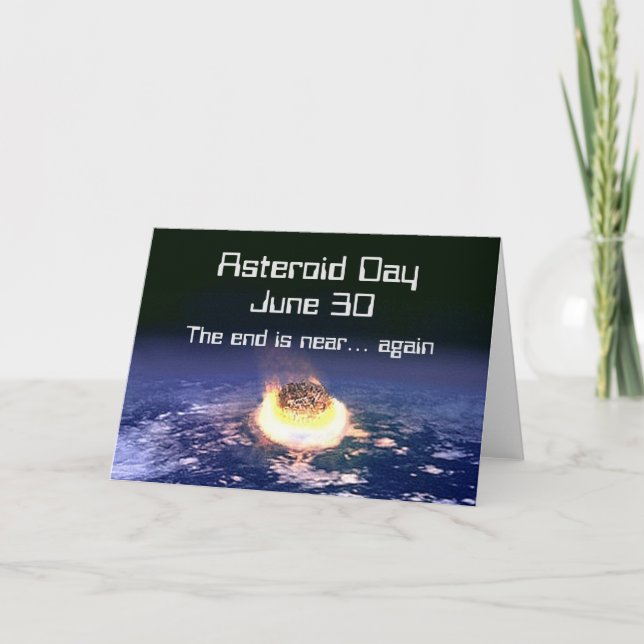 Asteroid-dagen 30 juni kort (Framsida)