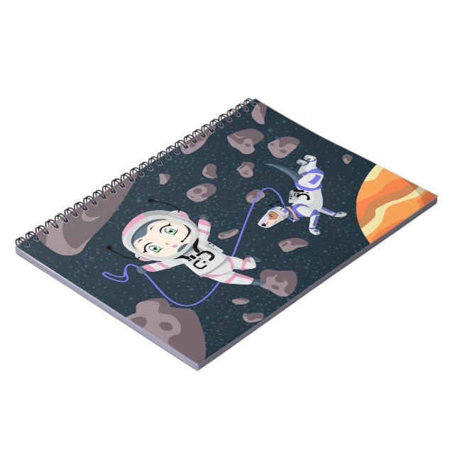 Asteroid Girl Anteckningsbok (Vänstra Sidan)
