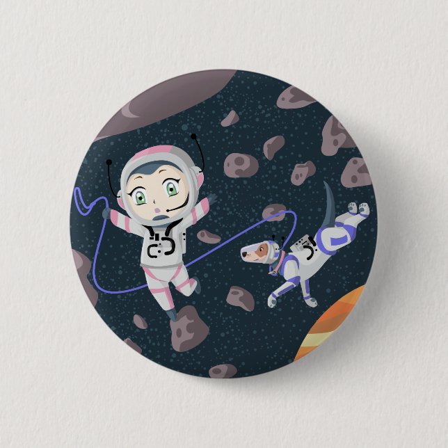 Asteroid Girl Knapp (Framsida)