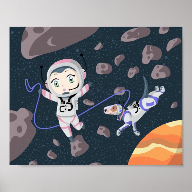 Asteroid Girl Poster (Framsidan)