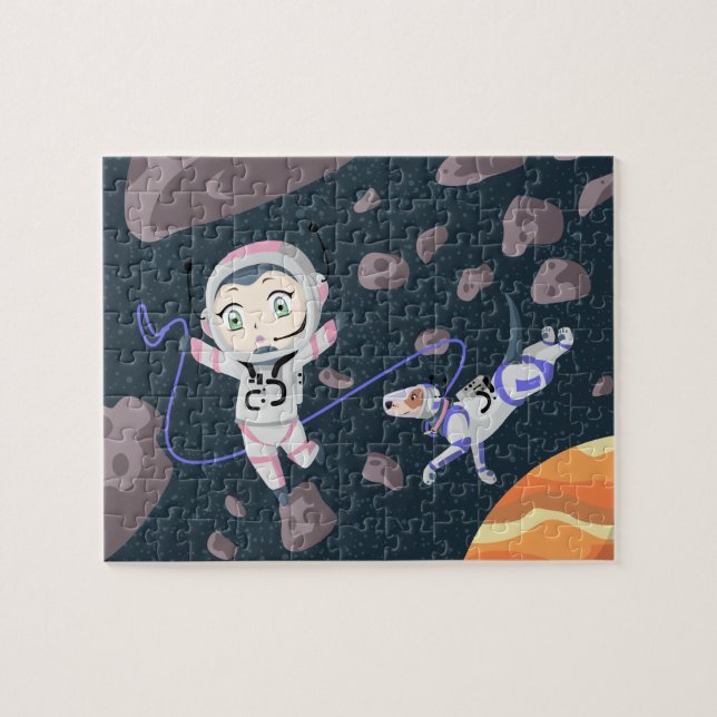 Asteroid Girl Pussel (Horisontell)
