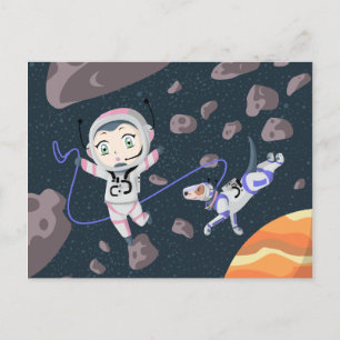 Asteroid Girl Vykort