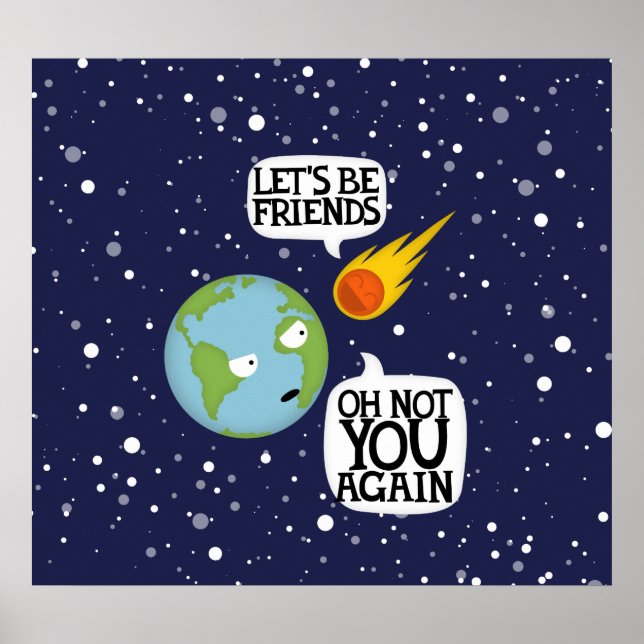 Asteroid igen (medelhög poster) poster (Framsidan)