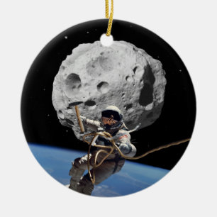 Asteroid Miner Julgransprydnad Keramik