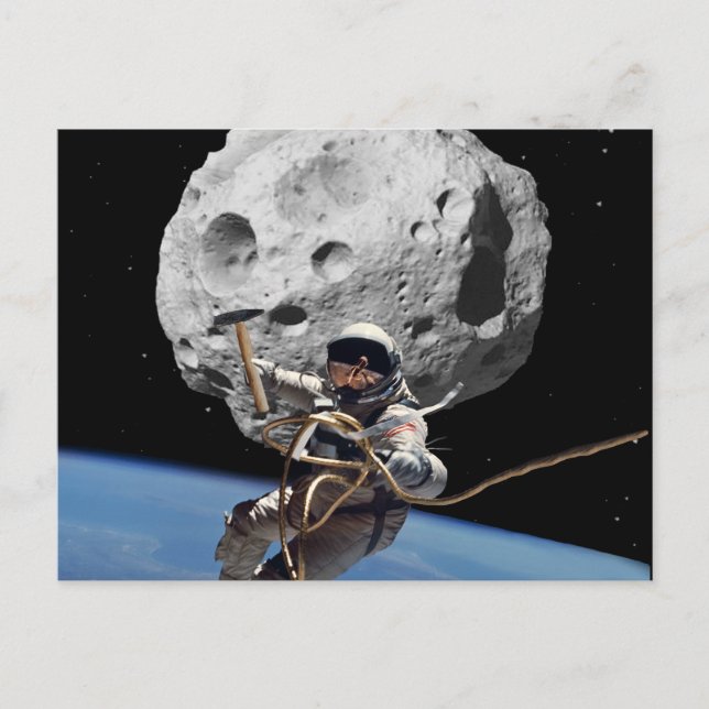 Asteroid Miner Vykort (Framsida)