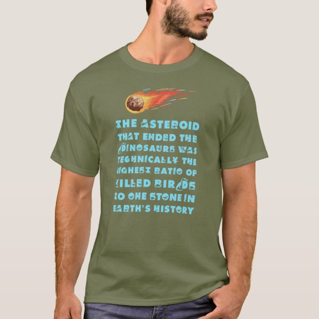 Asteroid som dödade dinosaurierna t shirt (Framsida)