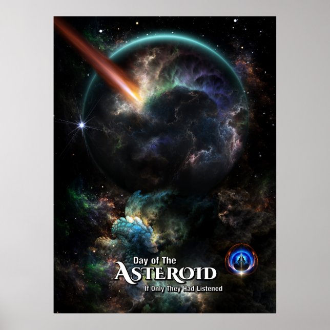 Asteroidbildens saftartdag poster (Framsidan)