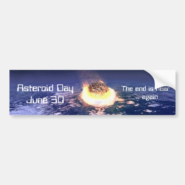 Asteroiddagen 30 juni bildekal (Framsidan)
