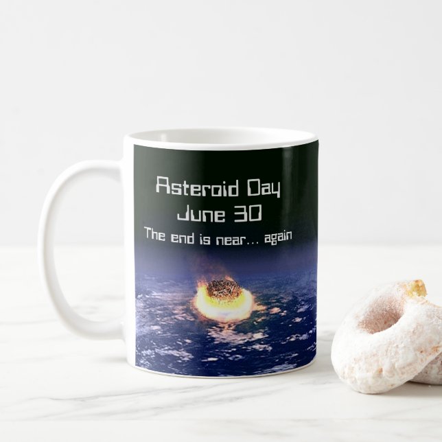 Asteroiddagen 30 juni kaffemugg (Med munk)