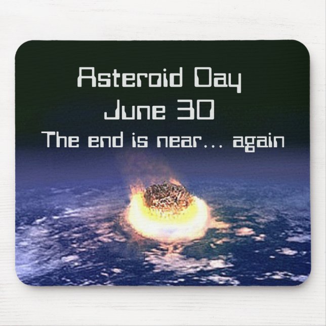 Asteroiddagen 30 juni musmatta (Framsidan)
