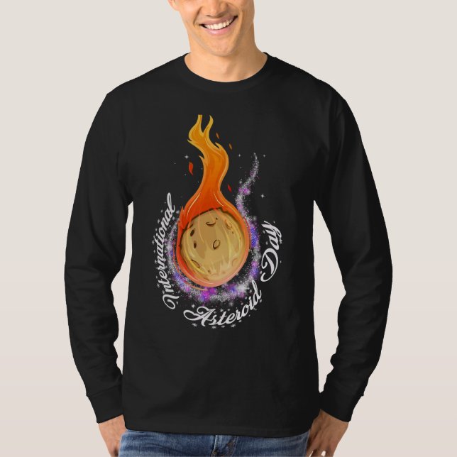 Asteroiddagen i internationell den 30 juni Asteroi T Shirt (Framsida)