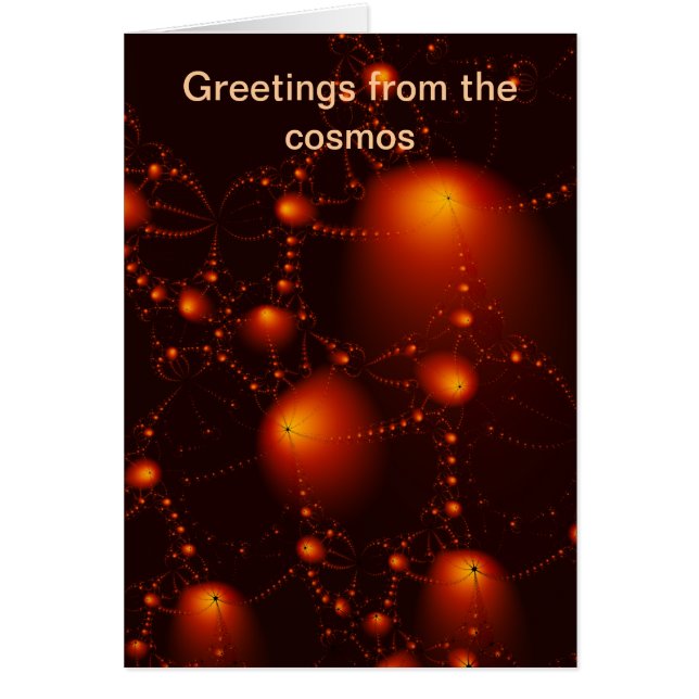 asteroider hälsningskort (Framsidan)