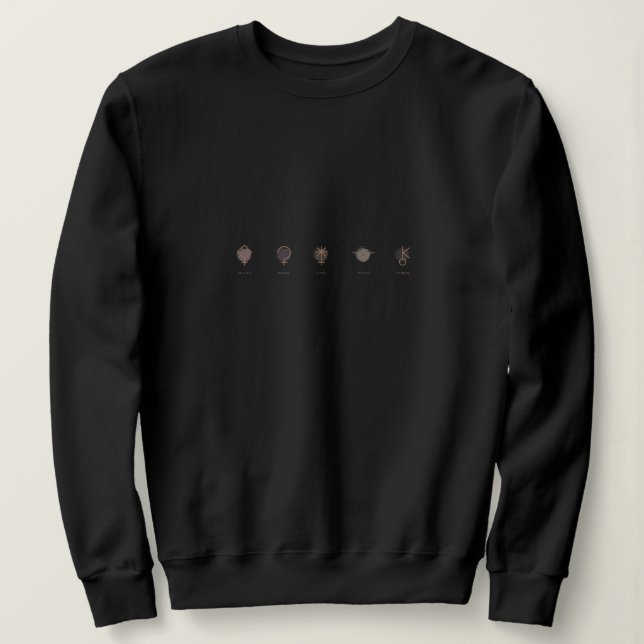 Asteroids Zodiac T Shirt (Design framsida)
