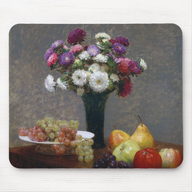 Asters and Fruit, Henri Fantin-Latour Musmatta (Framsidan)