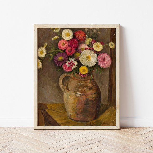 Asters och Zinnias | Tadeusz Makowski Poster (Skapare uppladdad)