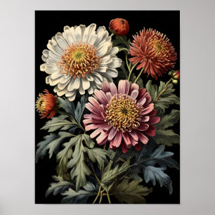 Asters WildblomSymphony Poster