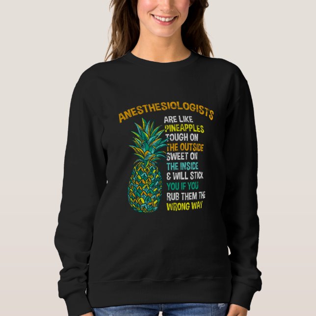 Astesiologer liknar ananas Anestetist T Shirt (Framsida)